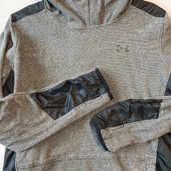 Under Armour Womens ColdGear Infrared Popover Hoodie Gray Large - Picture 5 of 10